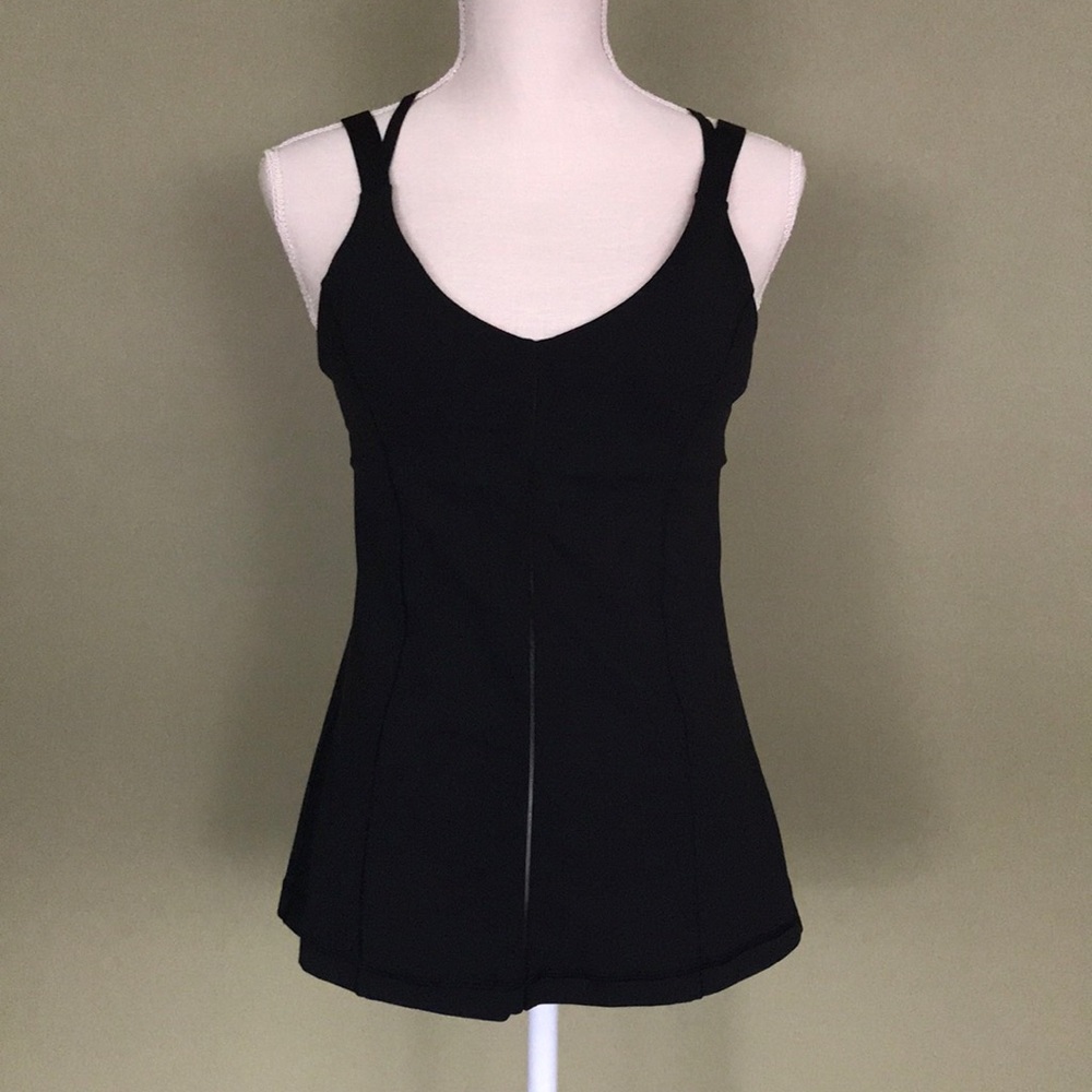 Lululemon tank with front vertical cutout